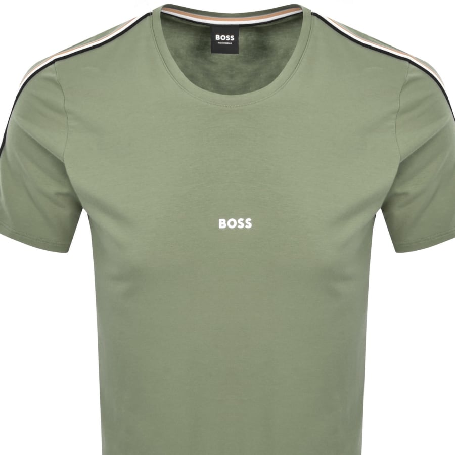 Image number 3 for BOSS Unique T Shirt Open Green