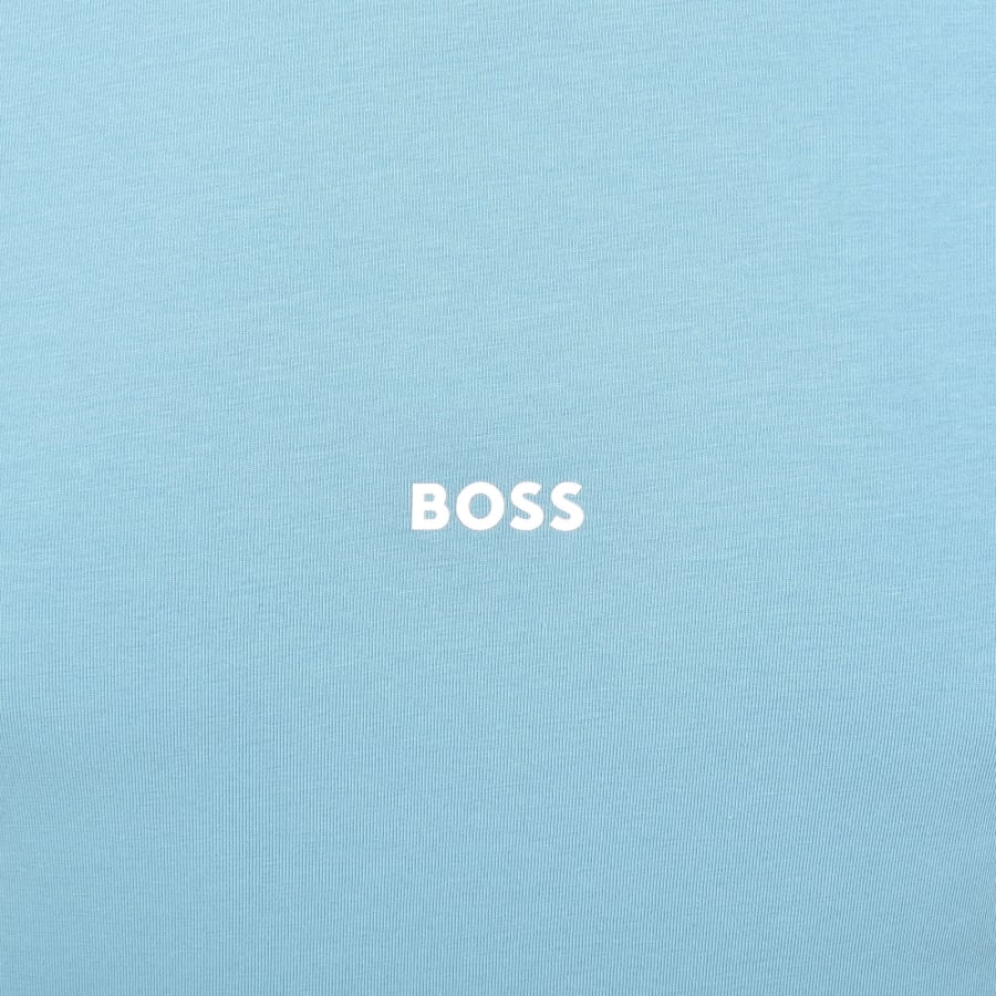Image number 4 for BOSS Unique T Shirt Light Pastel Blue