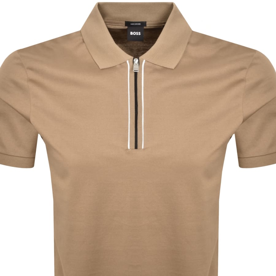 Image number 2 for BOSS H Paras 65 Polo T Shirt Medium Beige