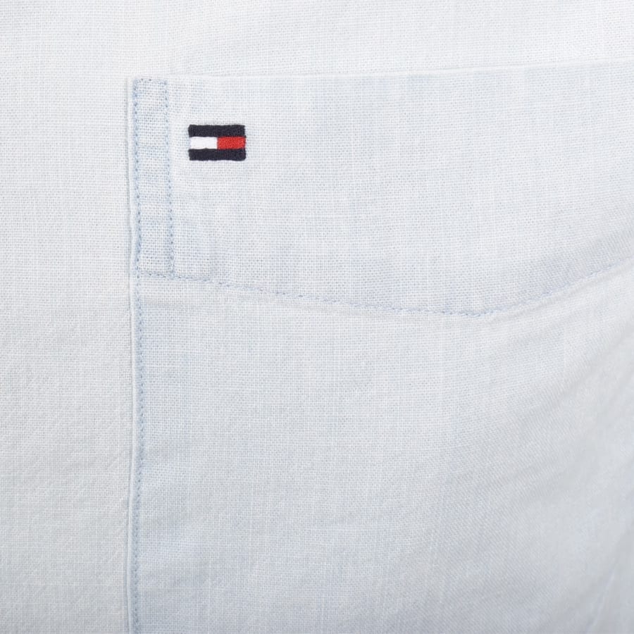 Image number 3 for Tommy Hilfiger Pocket Long Sleeve Shirt Blue