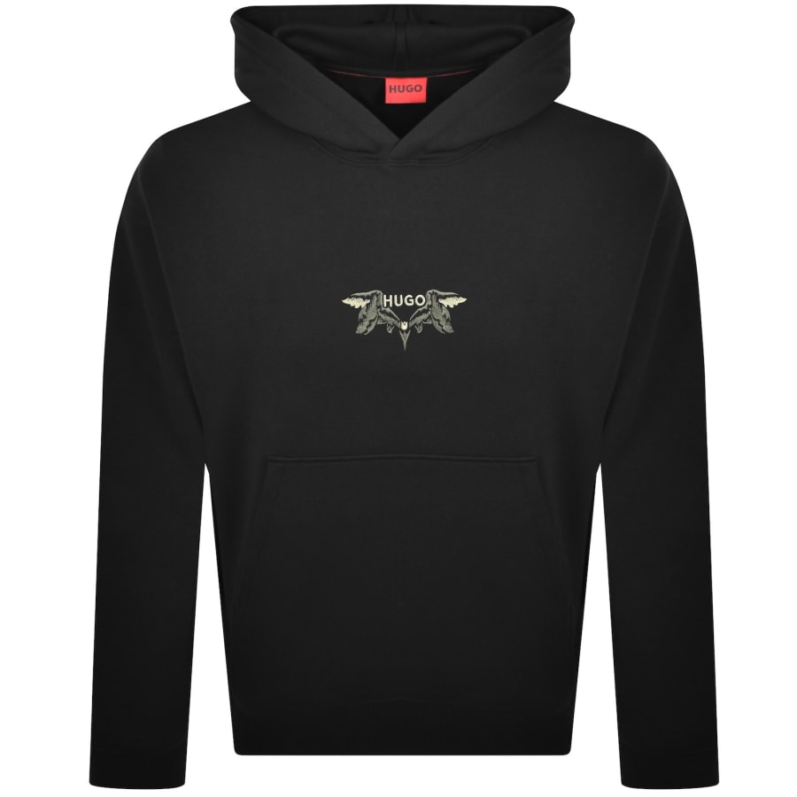 Image number 2 for HUGO Dimstone Hoodie Black