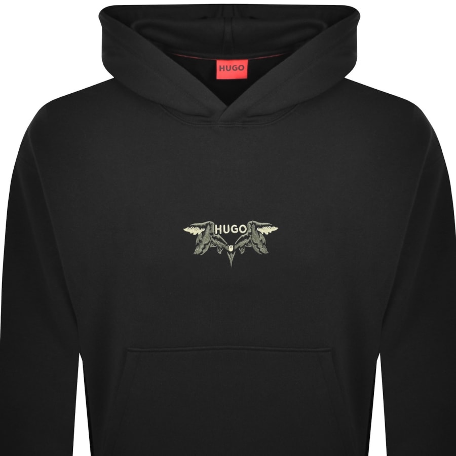 Image number 3 for HUGO Dimstone Hoodie Black