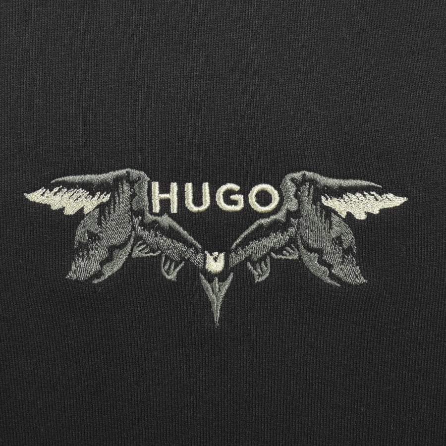Image number 4 for HUGO Dimstone Hoodie Black