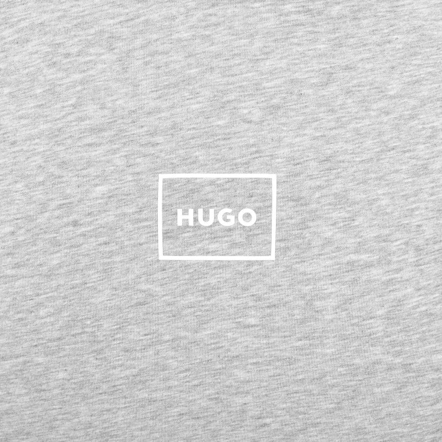 Image number 3 for HUGO Laze Hoodie Medium Grey