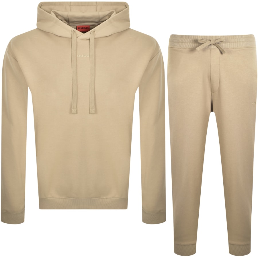 Image number 1 for HUGO DapoDayote Tracksuit Beige