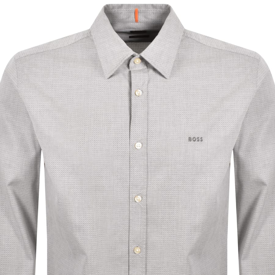 Image number 2 for BOSS Relegant 6 Regular Fit Shirt Grey