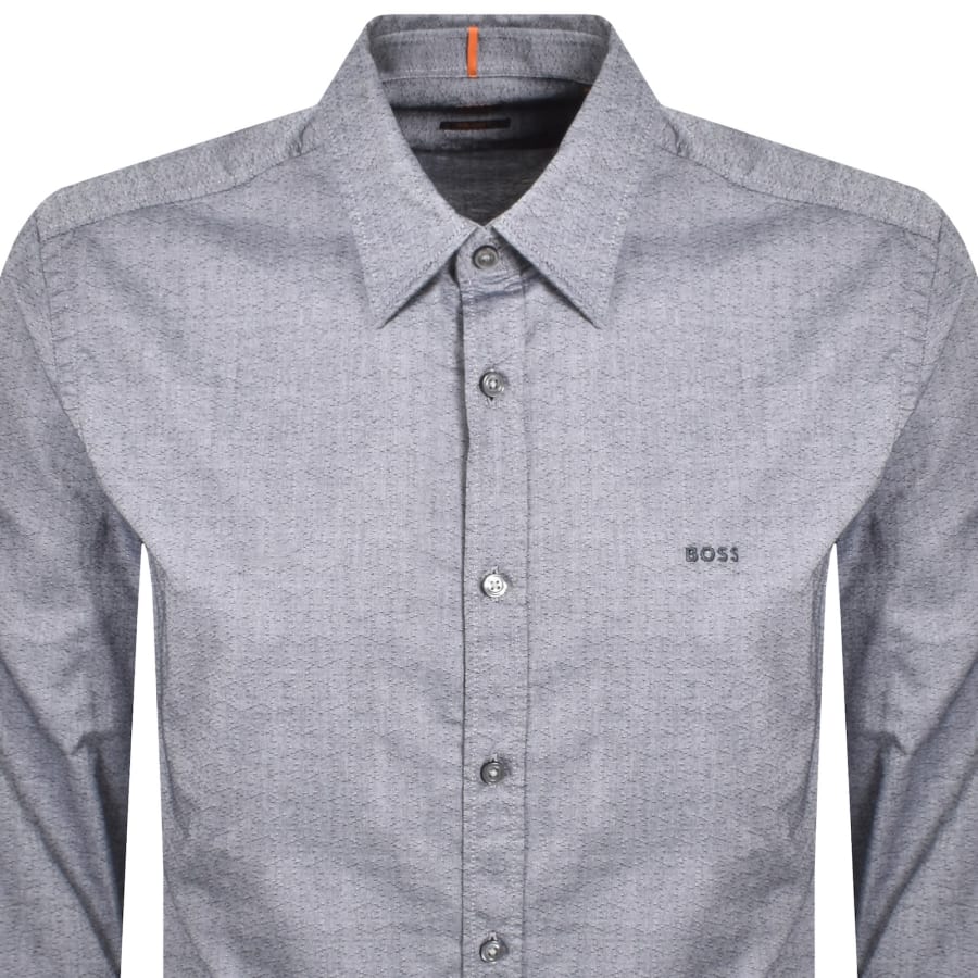 Image number 2 for BOSS Relegant 6 Regular Fit Shirt Navy