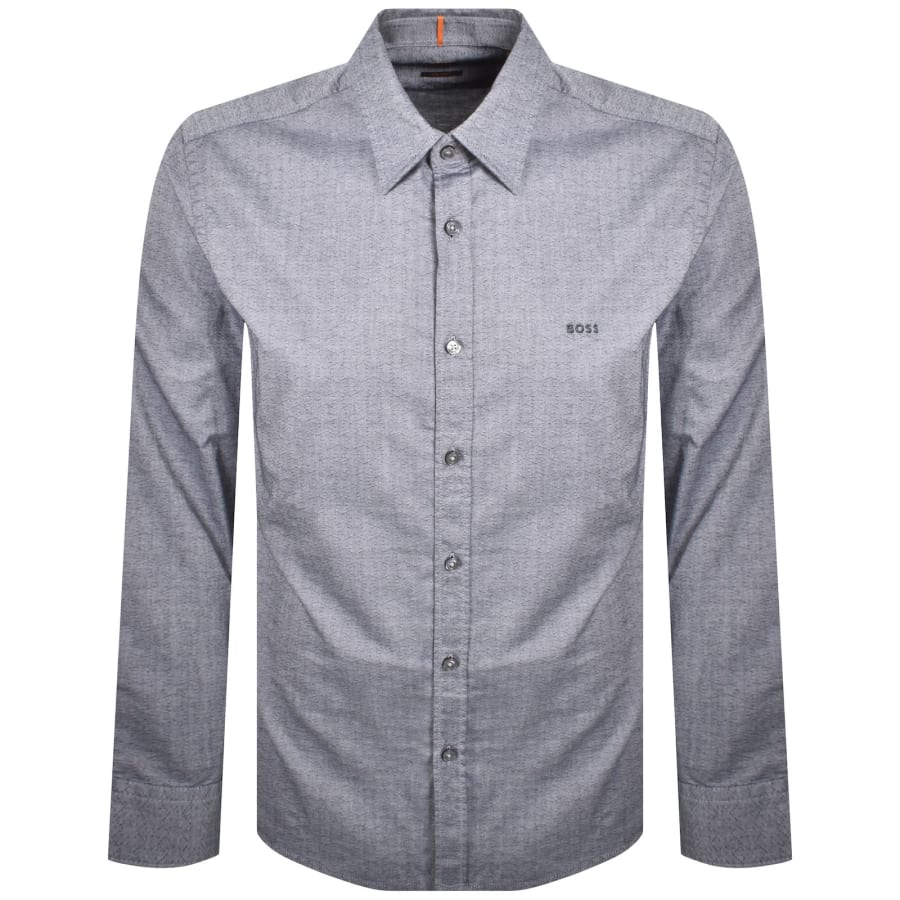 Image number 1 for BOSS Relegant 6 Regular Fit Shirt Navy