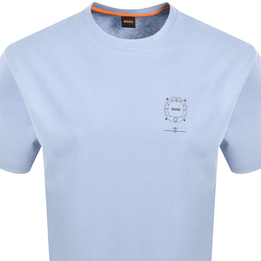 Image number 2 for BOSS Te Voyage T Shirt Light Blue