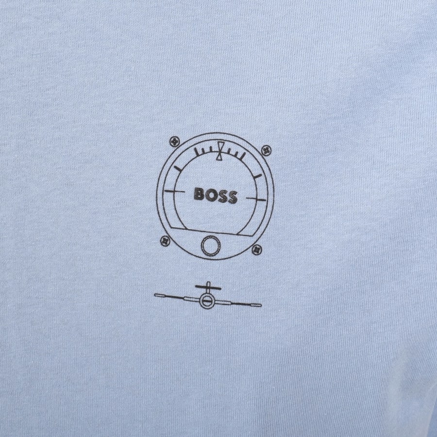 Image number 3 for BOSS Te Voyage T Shirt Light Blue