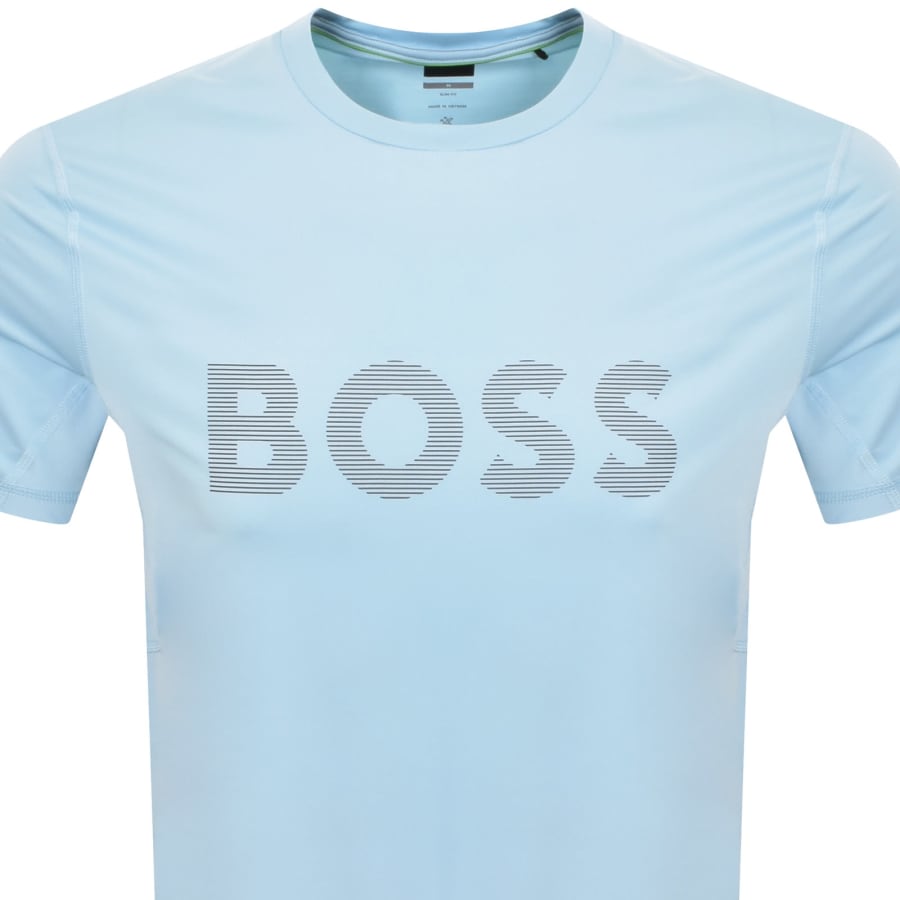 Image number 2 for BOSS Active T Shirt Light Pastel Blue