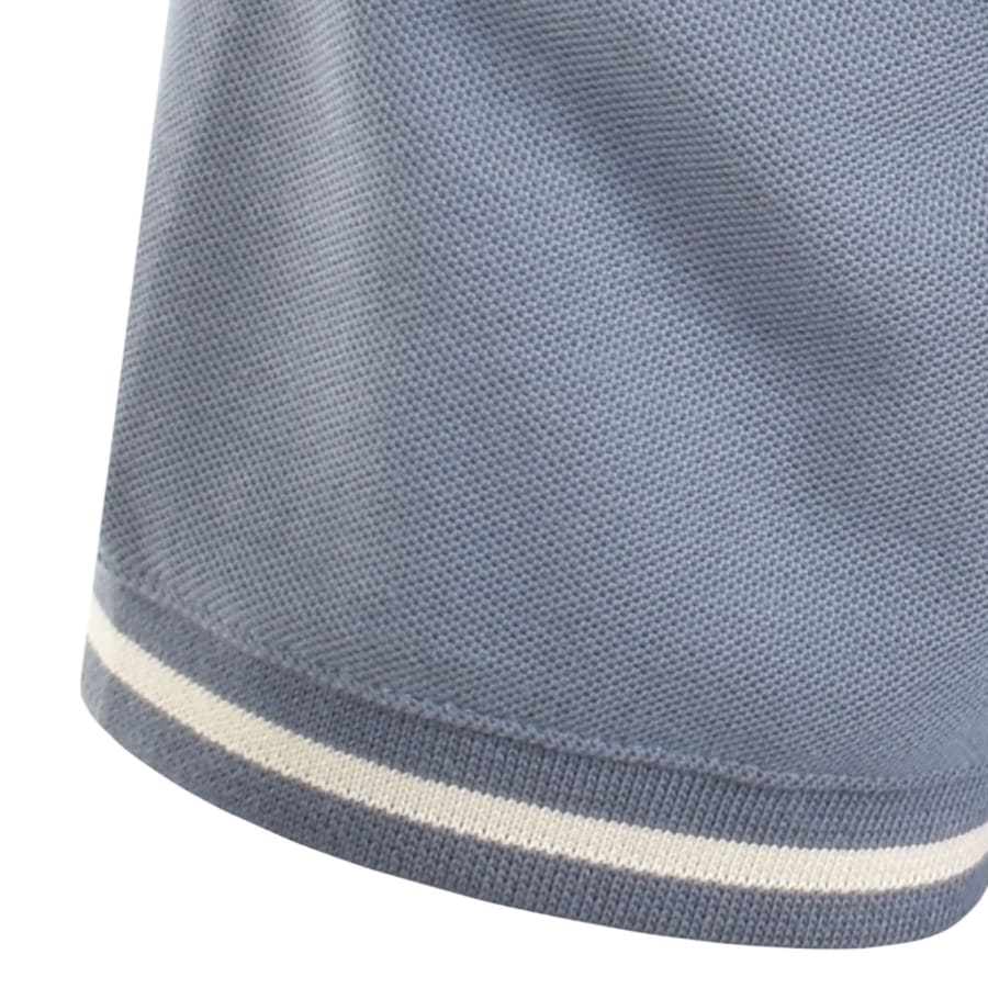 Image number 4 for Emporio Armani Tipped Polo T Shirt Blue