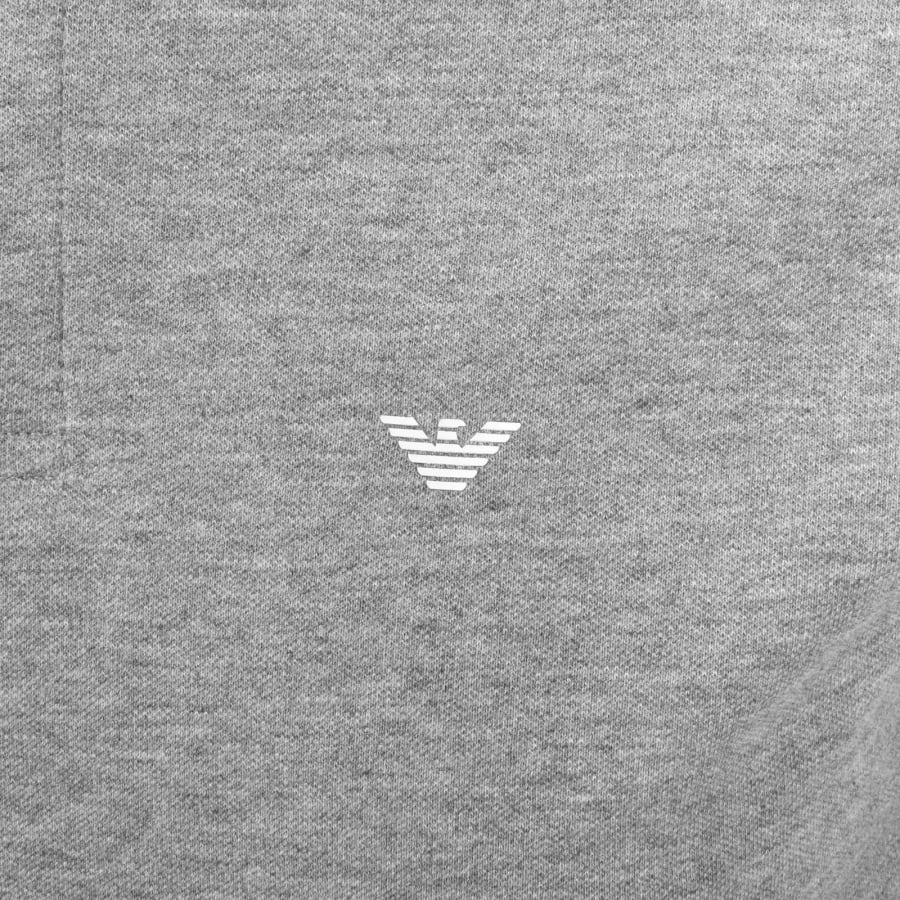Image number 3 for Emporio Armani Short Sleeved Polo T Shirt Grey