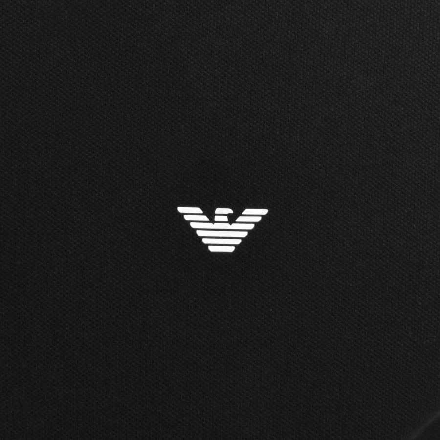 Image number 3 for Emporio Armani Short Sleeved Polo T Shirt Black