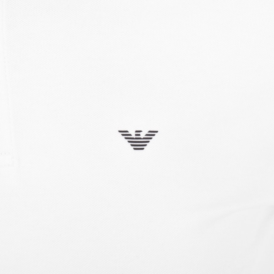 Image number 3 for Emporio Armani Short Sleeved Polo T Shirt White