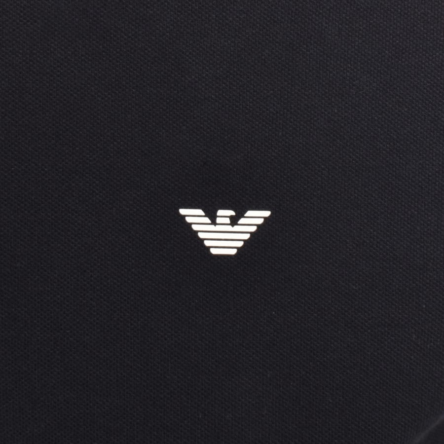 Image number 3 for Emporio Armani Short Sleeved Polo T Shirt Navy