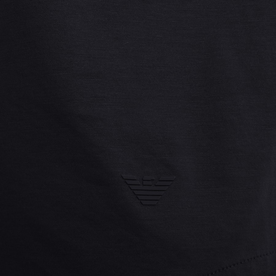 Image number 3 for Emporio Armani Short Sleeved Jersey Shirt Navy