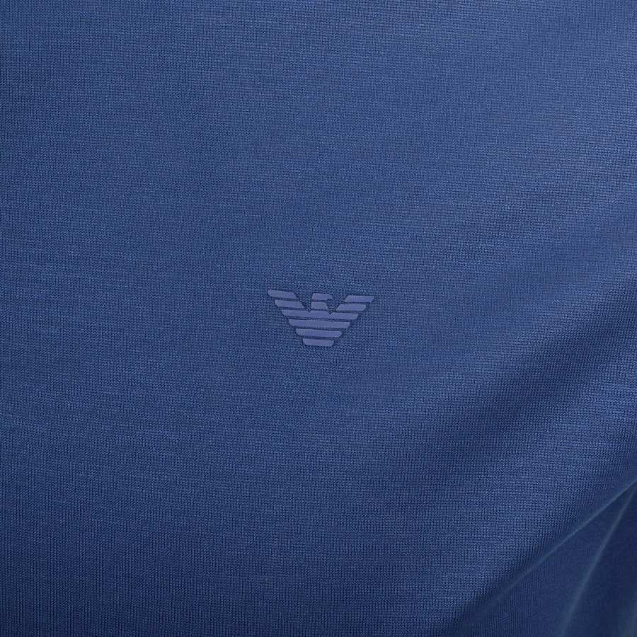 Image number 3 for Emporio Armani Short Sleeved Polo T Shirt Blue