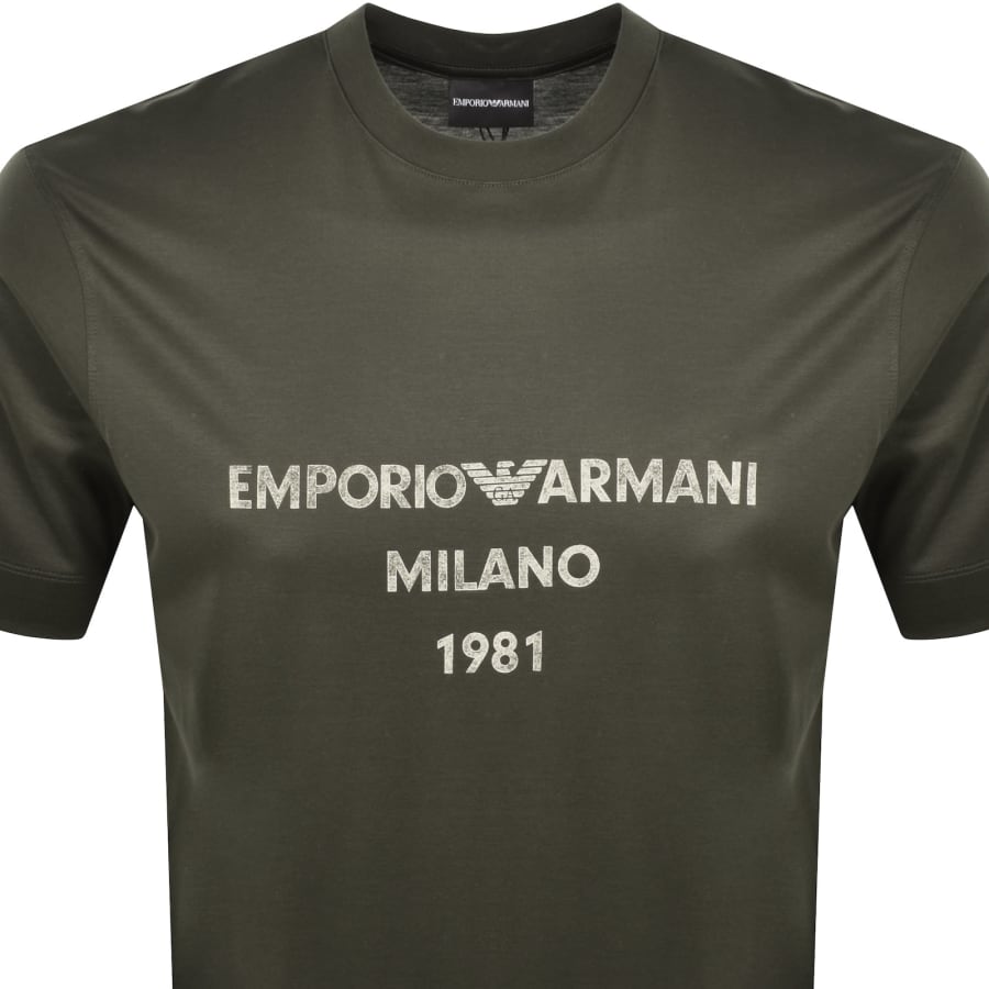 Image number 2 for Emporio Armani Logo T Shirt Black Ink
