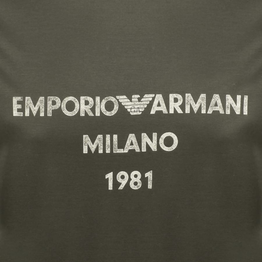 Image number 3 for Emporio Armani Logo T Shirt Black Ink