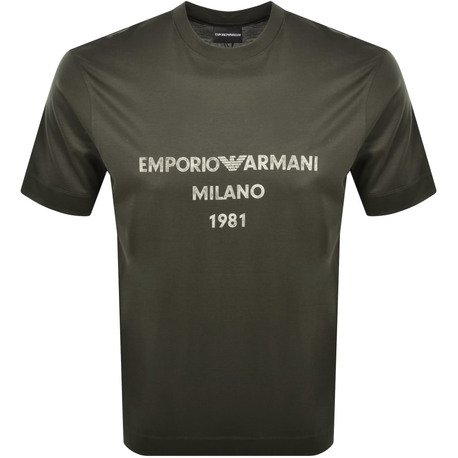 Image number 1 for Emporio Armani Logo T Shirt Black Ink