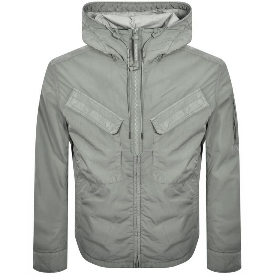 Image number 2 for CP Company Chrome-R Padded Overshirt Grey