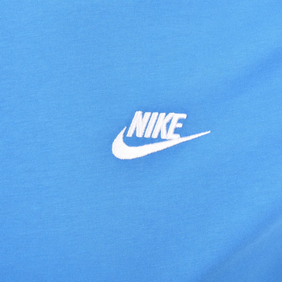 Image number 3 for Nike Crew Neck Club T Shirt Blue