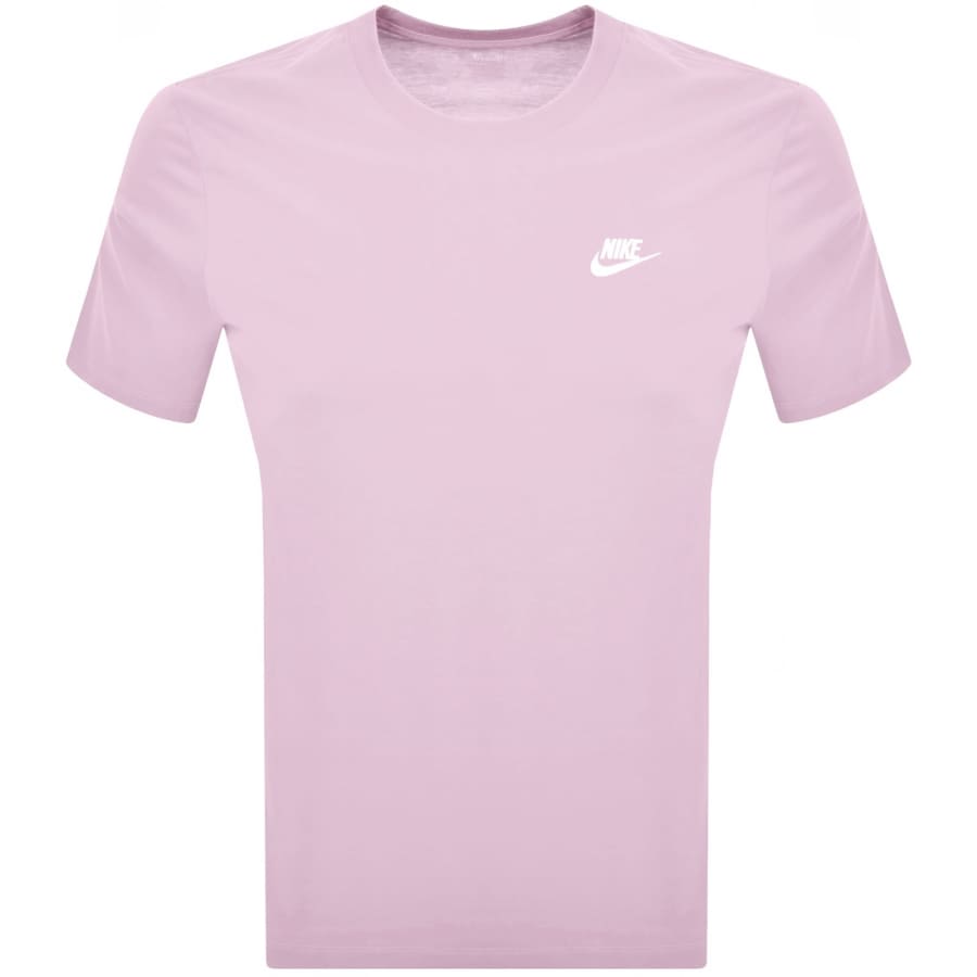 Image number 1 for Nike Crew Neck Club T Shirt Pink