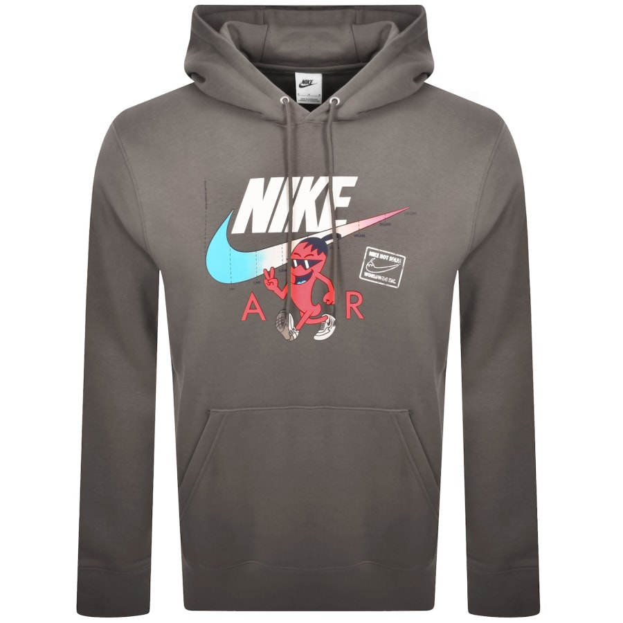 Image number 1 for Nike Sole Food Hoodie Cave Stone Grey