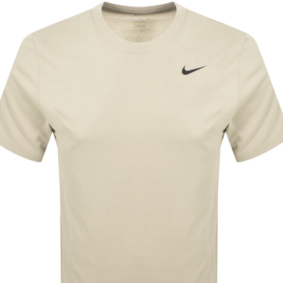 Image number 2 for Nike Training Crew Neck T Shirt Khaki