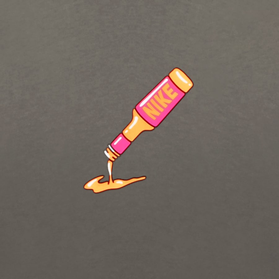 Image number 4 for Nike Sportswear Hot Sauce T Shirt Grey