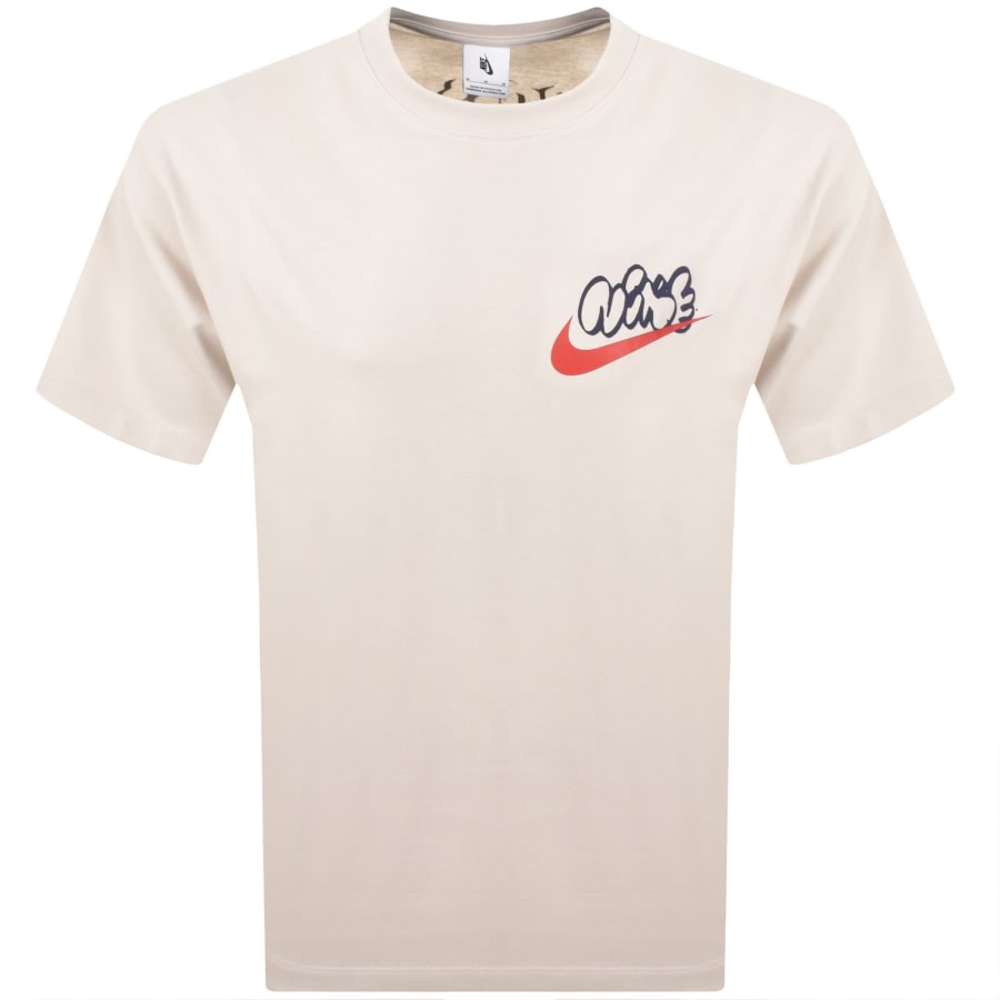 Image number 2 for Nike Solo Swoosh T Shirt Light Orewood Brown