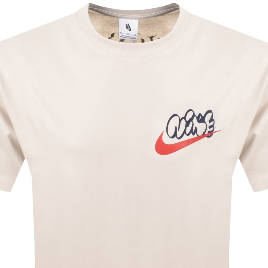 Image number 3 for Nike Solo Swoosh T Shirt Light Orewood Brown
