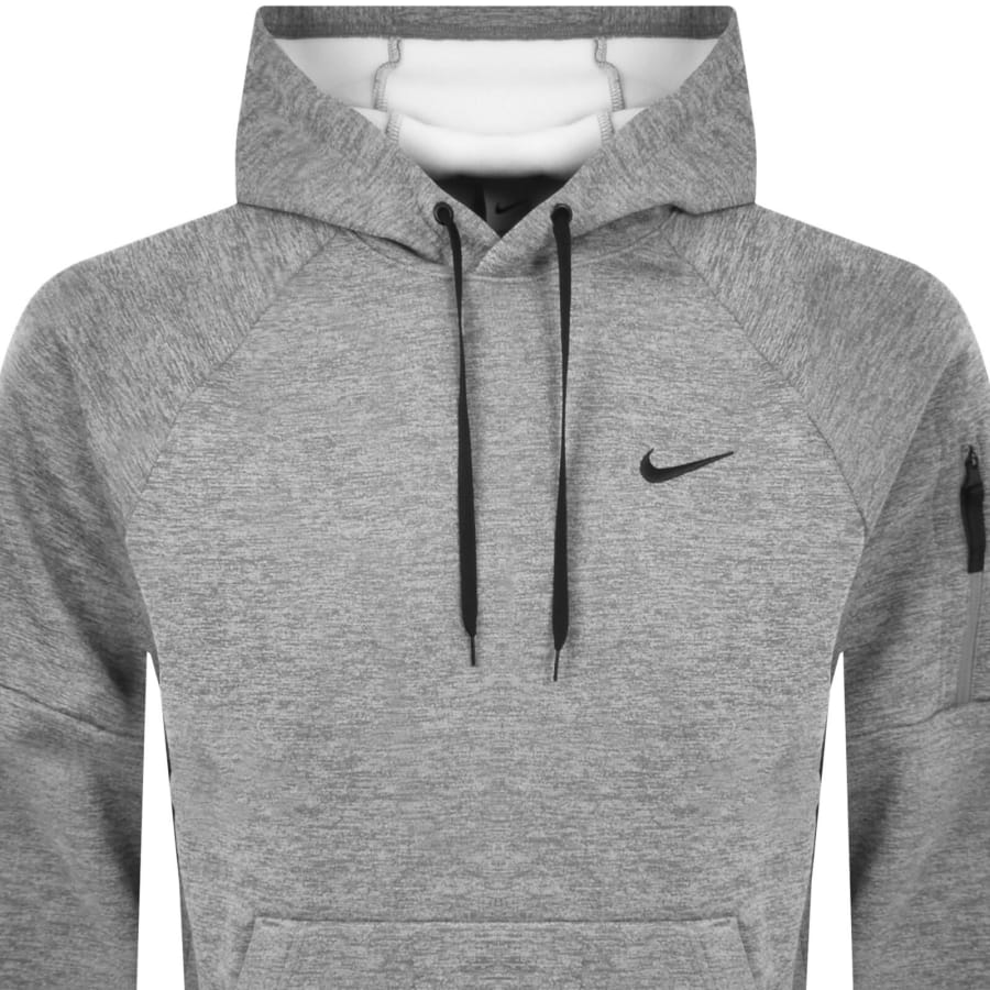 Image number 3 for Nike Training Therma Fit Hoodie Grey