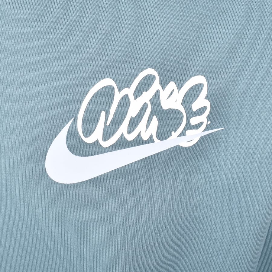 Image number 4 for Nike Solo Swoosh Hoodie Smokey Blue