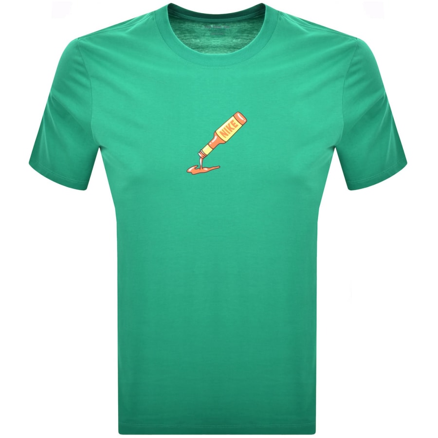 Image number 2 for Nike Sportswear Hot Sauce T Shirt Green