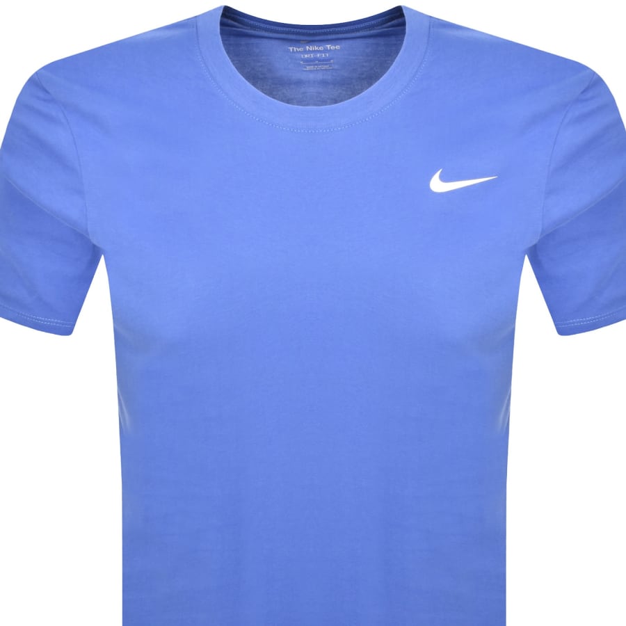 Image number 2 for Nike Training Dri Fit Logo T Shirt Comet Blue