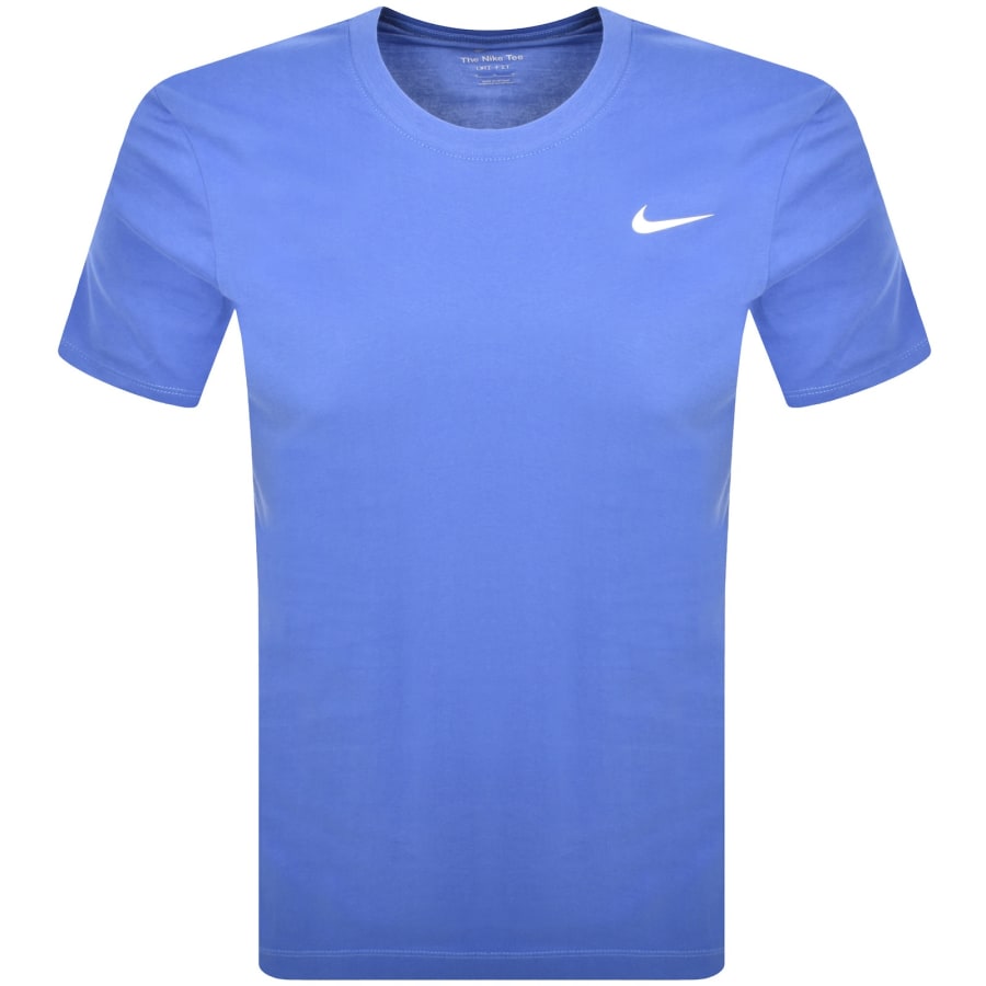 Image number 1 for Nike Training Dri Fit Logo T Shirt Comet Blue