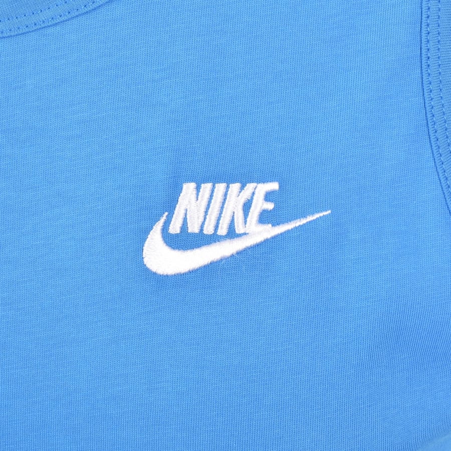 Image number 3 for Nike Club Logo Vest T Shirt Blue
