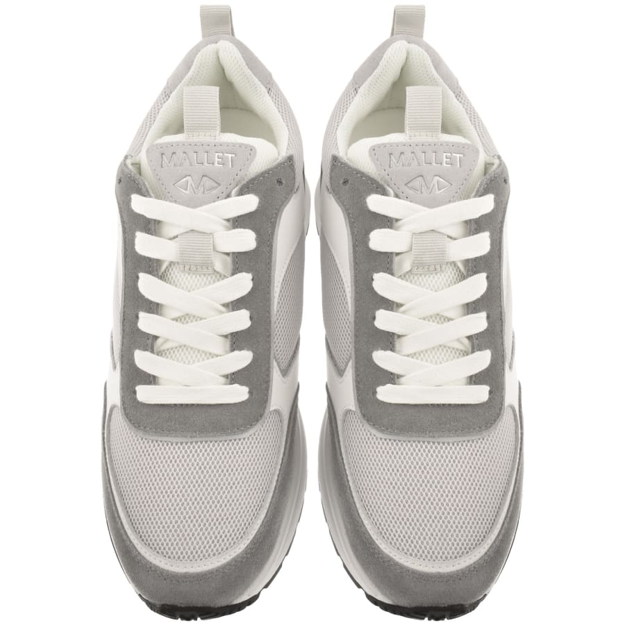 Image number 3 for Mallet Bethnal Trainers White Grey