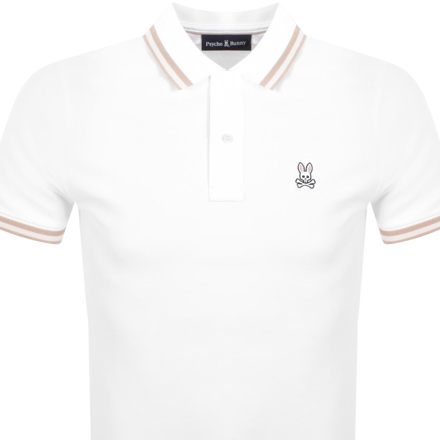 Image number 2 for Psycho Bunny Nolan Pique Polo T Shirt White