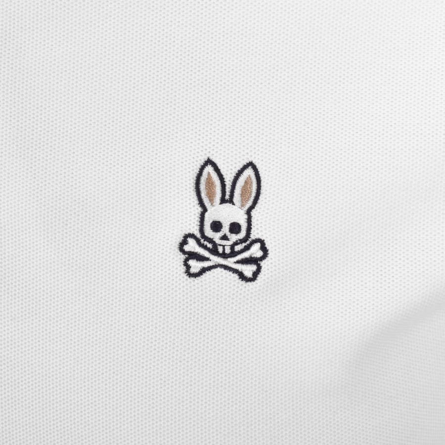 Image number 3 for Psycho Bunny Nolan Pique Polo T Shirt White