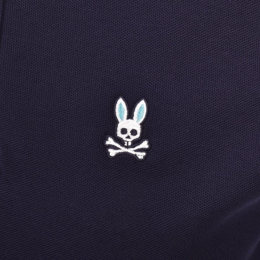 Image number 3 for Psycho Bunny Nolan Pique Polo T Shirt Navy