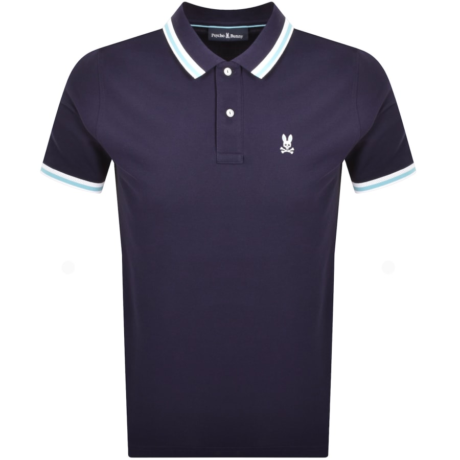Image number 1 for Psycho Bunny Nolan Pique Polo T Shirt Navy
