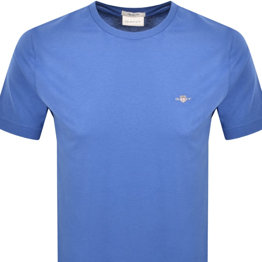 Image number 2 for Gant Original Short Sleeve T Shirt Blue
