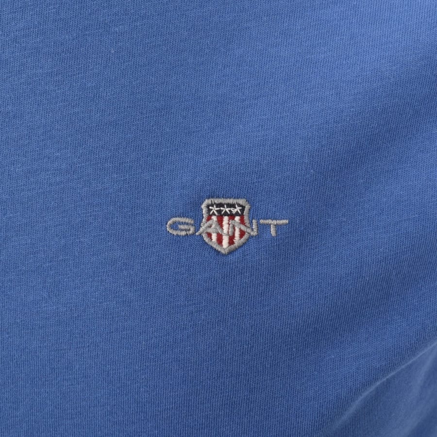 Image number 3 for Gant Original Short Sleeve T Shirt Blue
