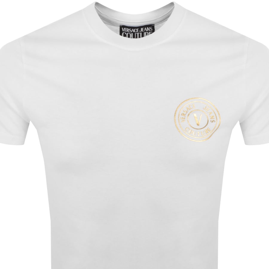 Image number 2 for Versace Jeans Couture Slim Fit Logo T Shirt White