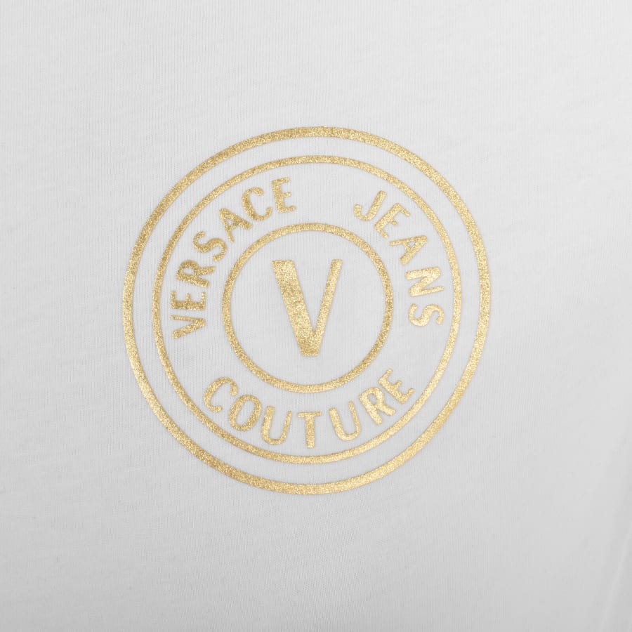 Image number 3 for Versace Jeans Couture Slim Fit Logo T Shirt White