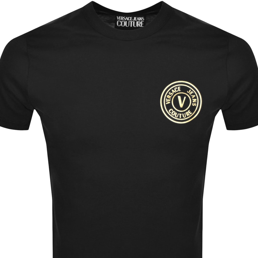 Image number 2 for Versace Jeans Couture Slim Fit Logo T Shirt Black
