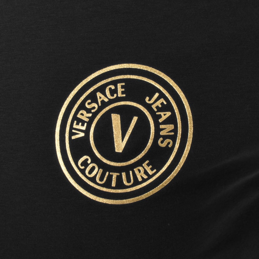 Image number 3 for Versace Jeans Couture Slim Fit Logo T Shirt Black